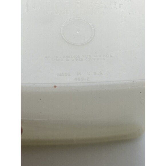Vintage Tupperware Junior Store N Pour Clear Cereal Juice Container 469-2 & Lid - Picture 5 of 5